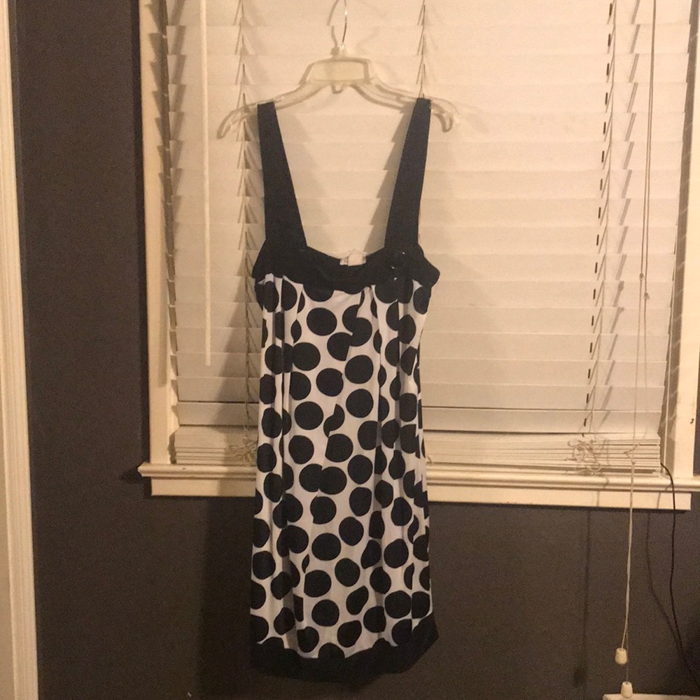 Black & white polka dot dress